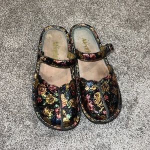 Alegria Tuscany Leather Slip-on Mary Janes 38